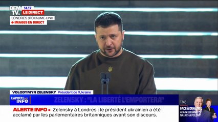 Download Video: Volodymyr Zelesnky devant le Parlement britannique: 