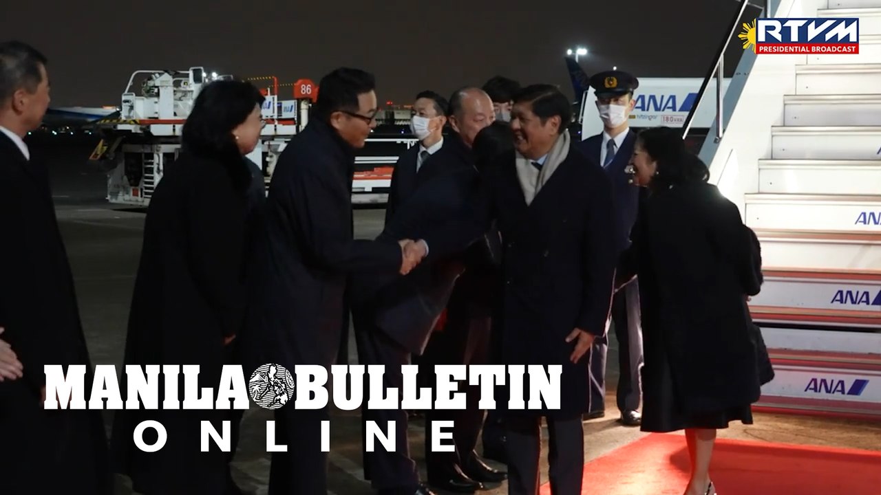 Marcos arrives in Tokyo for official work visit