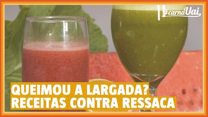 Queimou a largada no carnaval? Veja 2 receitas para curar a ressaca