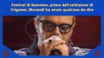 Festival di Sanremo, prima dell'esibizione di Grignani, Morandi ha avuto qualcosa da dire