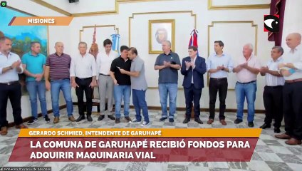 La comuna de Garuhapé recibió fondos para adquirir maquinaria vial