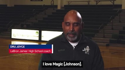 'He's a combination of Magic and MJ' - LeBron's high school coach