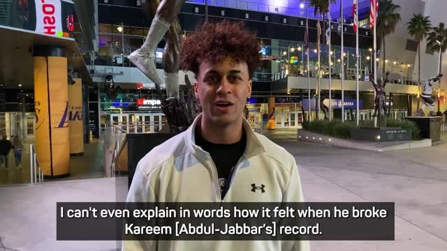 Fans in awe of Lebron after breaking NBA scoring record