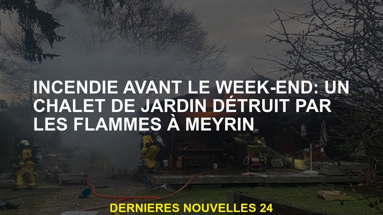 Feu avant le week-end: un chalet de jardin détruit par les flammes de Meyrin