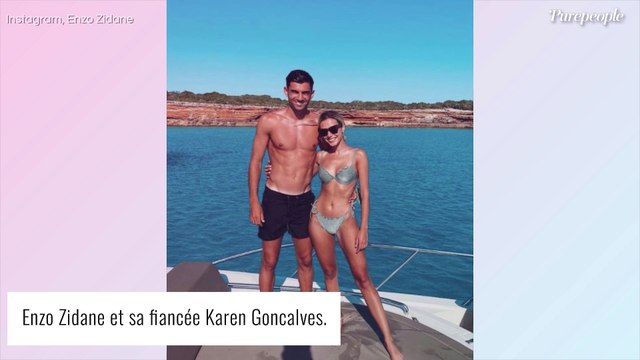 Enzo Zidane : Sa femme Karen dévoile une photo unique de sa robe de rêve et de son impressionnant voile