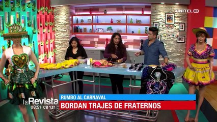 Bordados carnavaleros, un arte que realizan las confeccionistas Arminda y Lizeth