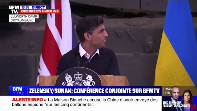 Rishi Sunak aux Ukrainiens: Nous serons toujours à vos côtés, vos amis indéfectibles