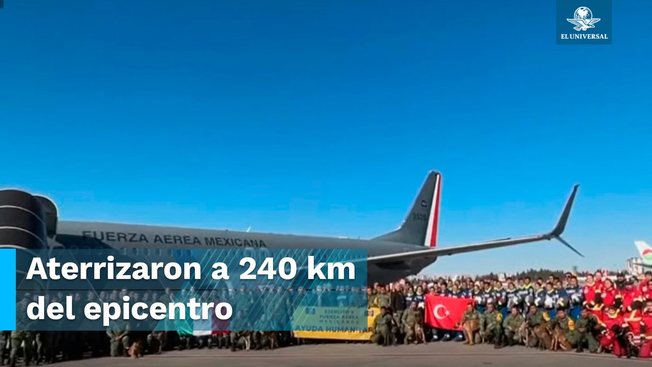 Brigadistas mexicanos llegan a Turquía para apoyar en labores de rescate: SRE