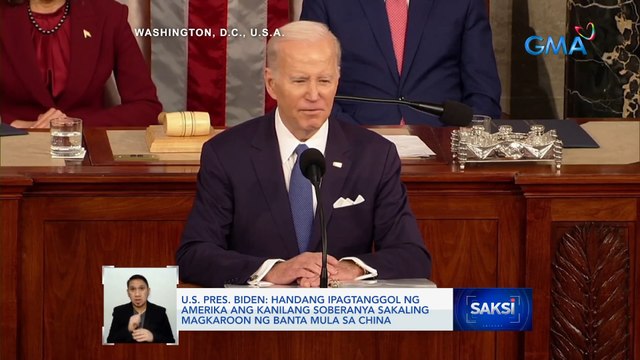 Handang ipagtanggol ng Amerika ang kanilang soberanya sakaling magkaroon ng banta mula sa China U.S. Pres. Biden | Saksi