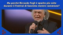 Ma perché Riccardo Fogli è sparito più volte durante il Festival di Sanremo mentre cantavano