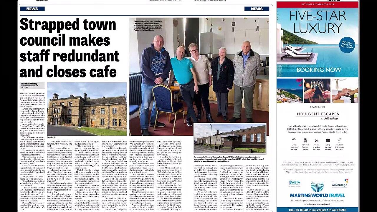 Inside this weeks Derbyshire Times 8th February