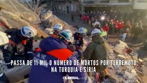 Passa de 11 mil o número de mortos por terremoto na Turquia e Síria