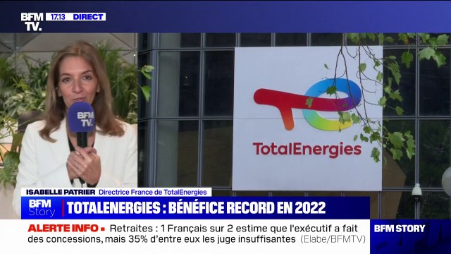 Isabelle Patrier, directrice France de TotalÉnergies, sur les hydrocarbures: On arrêtera d'investir quand nous n'aurons plus de besoins et de demandes sur ces produits pétroliers
