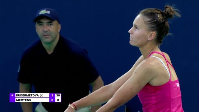 Abou Dhabi - Kudermetova éteint Mertens