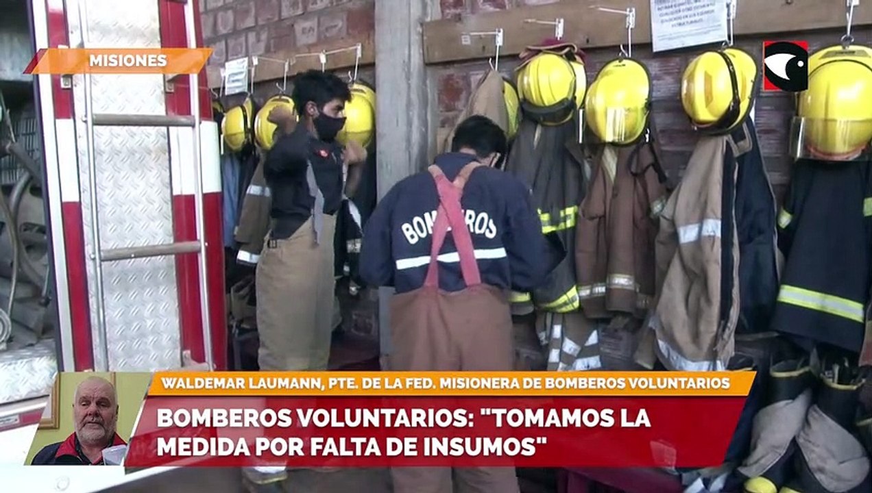 Bomberos voluntarios dejaron de prestar servicios en rn12: "tomamos la medida por falta de insumos"