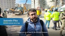 Antonio Pita explica las consecuencias del terremoto desde el barrio Ahmet Erseven, en Sanliurfa (Turquía)