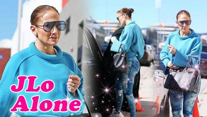 JLo left Ben Affleck at home while she was relaxing at the gym alone