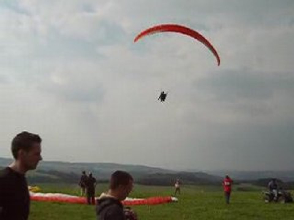 Atterissage en parapente