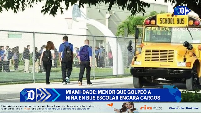 Miami-Dade: Menor que golpeó a niña en bus escolar encara cargos | El diario en 90 segundos