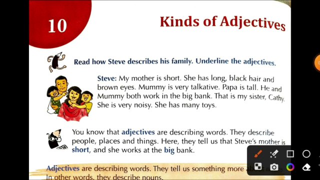 Kinds of adjective/class 3/Cornerstone Grammar and composition skills/ncert