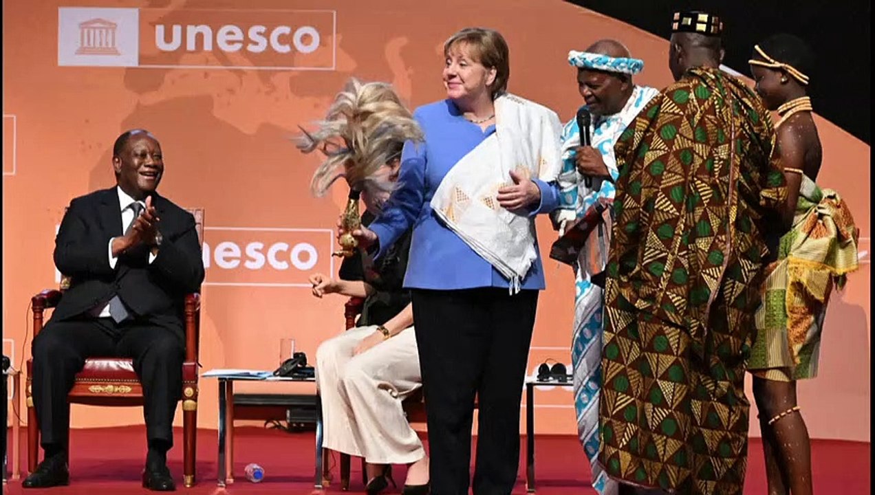 Flüchtlingspolitik: Ehrung für Merkel in Elfenbeinküste