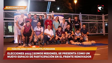 Elecciones 2023 | Somos Misiones, se presenta como un nuevo espacio de participación en el frente renovador