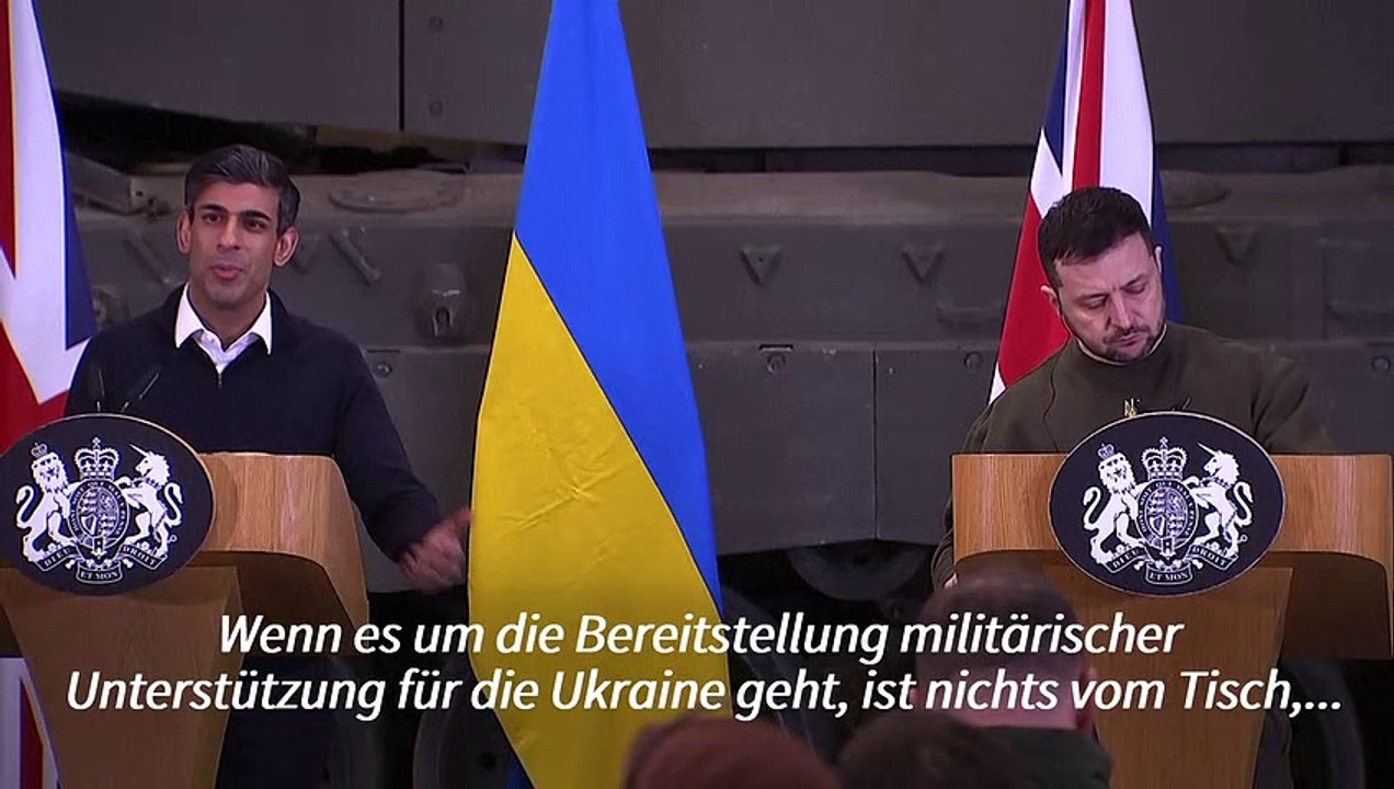 Sunak zu Waffenlieferungen an die Ukraine: „Nichts ist vom Tisch“