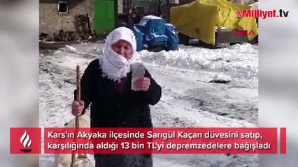 Düvesini satıp parasını depremzedelere bağışladı