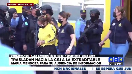 A Audiencia de Información "La Patrona", extraditable hondureña pedida por EEUU