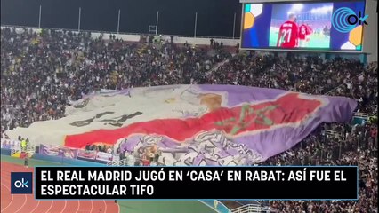 El Real Madrid jugó en 'casa' en Rabat: así fue el espectacular tifo