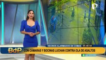 Comas: con cámaras y bocinas los vecinos luchan contra la ola de asaltos en el distrito