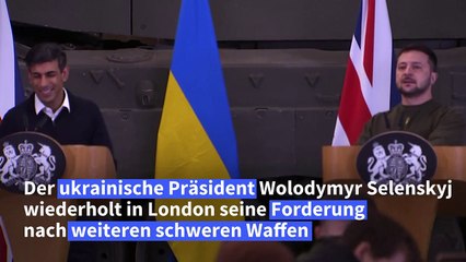 Selenskyj in London: „Kampfjets sind Teil des Gesprächs“