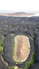 لقطات جمالية من الجو شكَّلها الربيع في الحمم البركانية بـ"لابة لبدة"