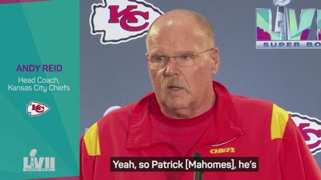 Reid full of praise for Mahomes ahead of Super Bowl LVII