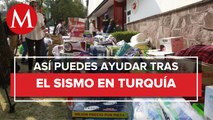 Mexicanos llenan de donativos la embajada de Turquía