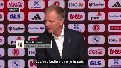 Belgique - Bossaert : "On attend de Tedesco qu'il nous mène à de nouveaux succès"