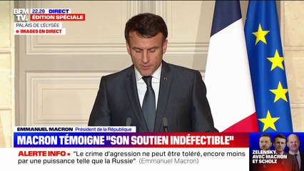 Emmanuel Macron: "La Russie ne peut ni ne doit l'emporter"
