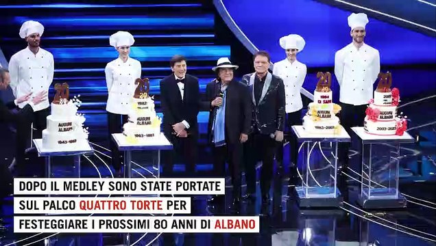 Sanremo 2023, dalle flessioni di Al Bano all'attacco di Fedez: la seconda serata in 5 momenti