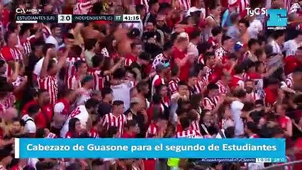 Cabezazo de Guasone para el segundo de Estudiantes
