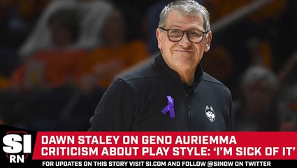 Dawn Staley on Geno Auriemma Criticism About Play Style: ‘I’m Sick of It’