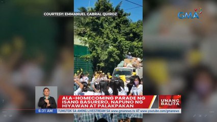 Ala-homecoming parade ng isang basurero, napuno ng hiyawan at palakpakan | UB