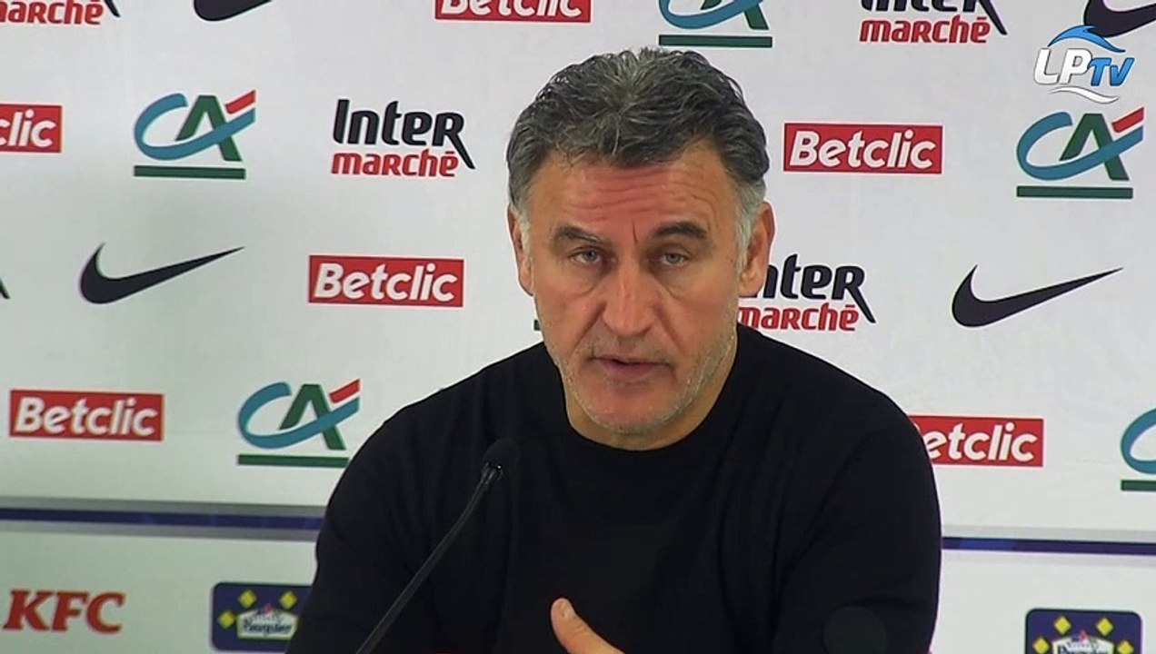 Galtier : "Nous nous sommes pas créés  d'occasions en deuxième mi-temps"