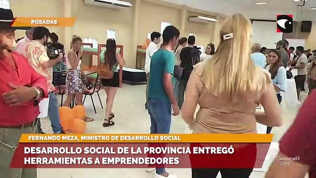 Desarrollo Social de la provincia entregó herramientas a emprendedores