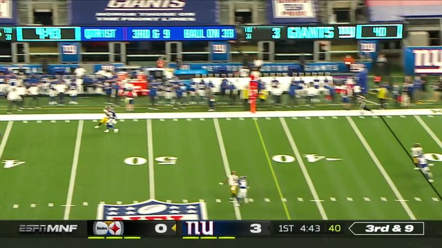 NFL 2020 Week 01 - Steelers vs Giants - Condensed Game