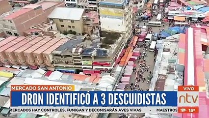 Dron identificó a tres descuidistas