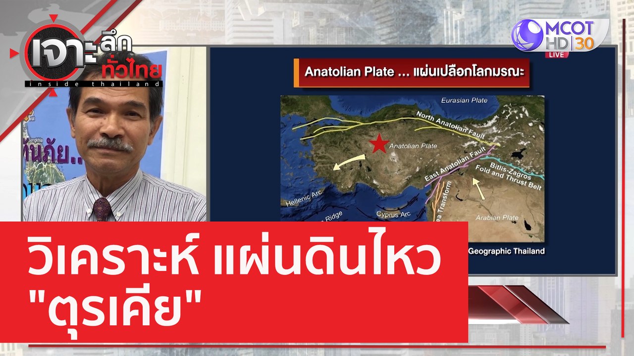วิเคราะห์ แผ่นดินไหว  "ตุรเคีย" | เจาะลึกทั่วไท...