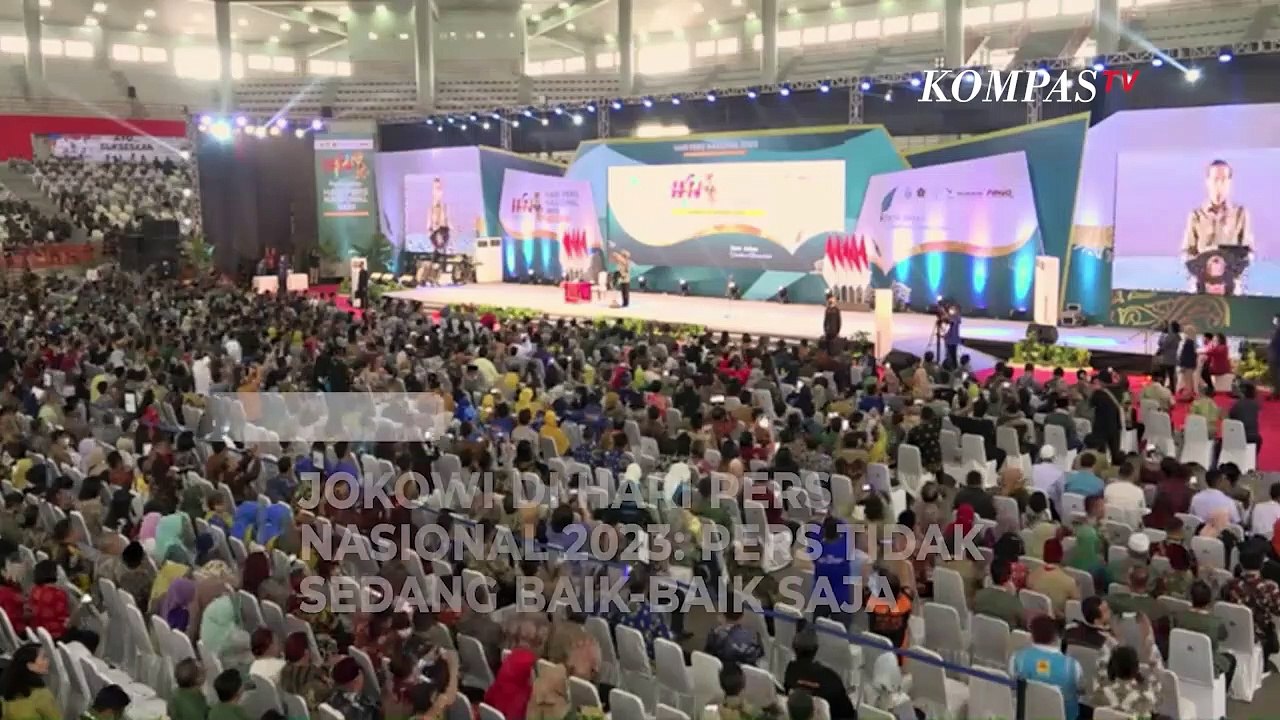 [FULL] Jokowi di Peringatan Hari Pers Nasional 2023: Dunia Pers Tidak Sedang Baik-baik Saja