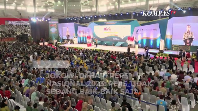 [FULL] Jokowi di Peringatan Hari Pers Nasional 2023: Dunia Pers Tidak Sedang Baik-baik Saja