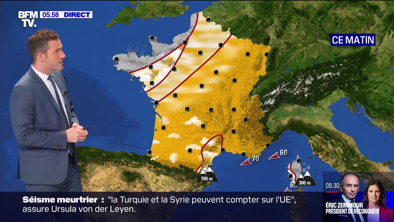 Des températures négatives mais un ciel dégagé sur une large partie du pays ce jeudi