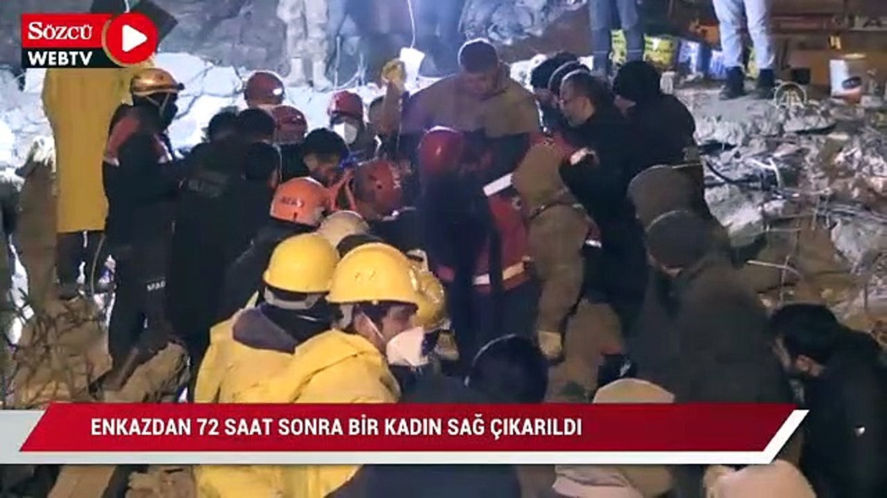 Diyarbakır’da yıkılan binanın enkazından 72 saat sonra bir kadın sağ çıkarıldı